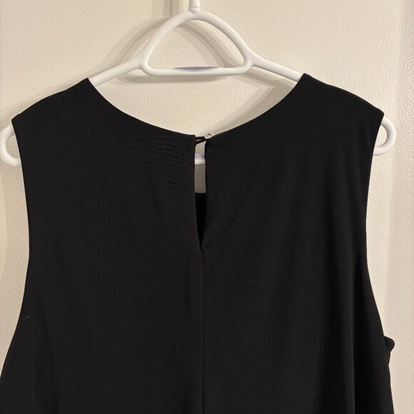 Laura Black Sleeveless Ruffled Cocktail Dress - Picture 9 of 13